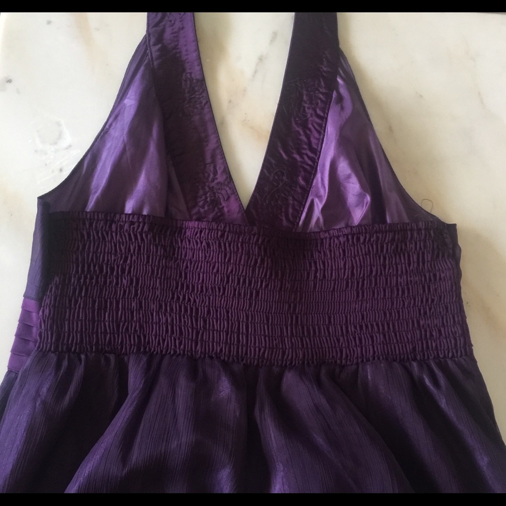 Marineblu purple halter mini dress style D11461 - Picture 8 of 8